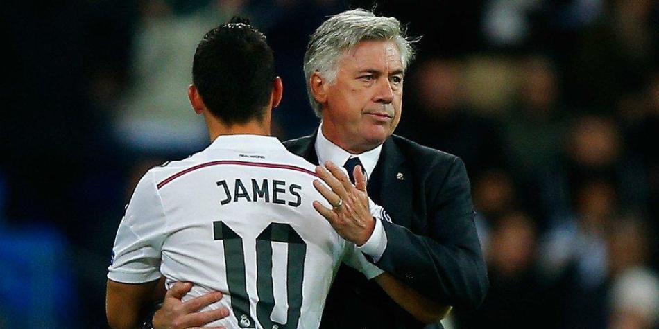 James y Ancelotti