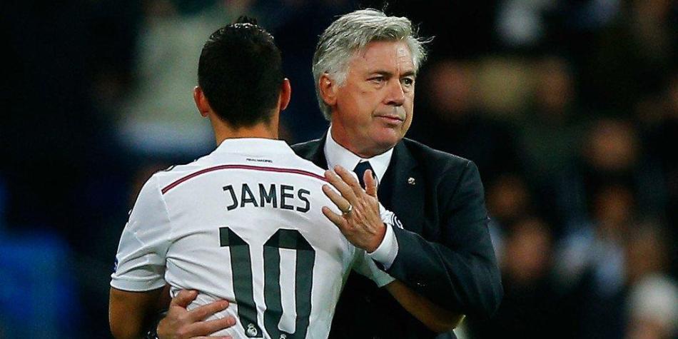 James y Ancelotti