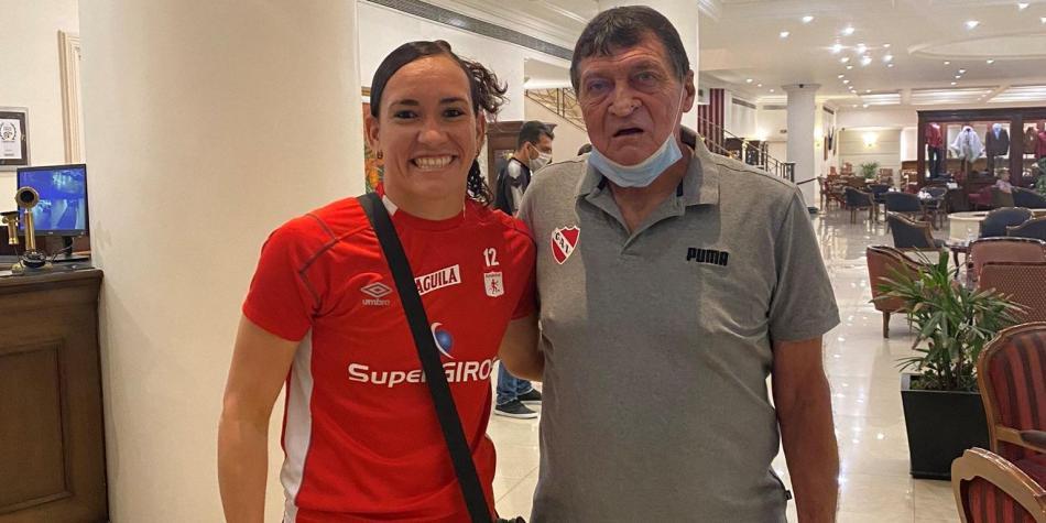 Katherine Tapia y Julio César Falcioni.
