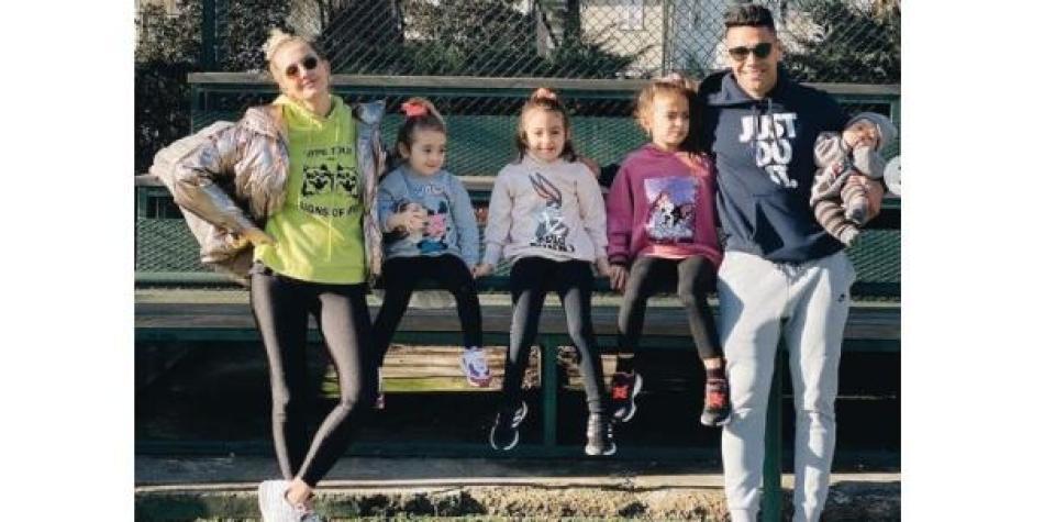 Falcao y su familia