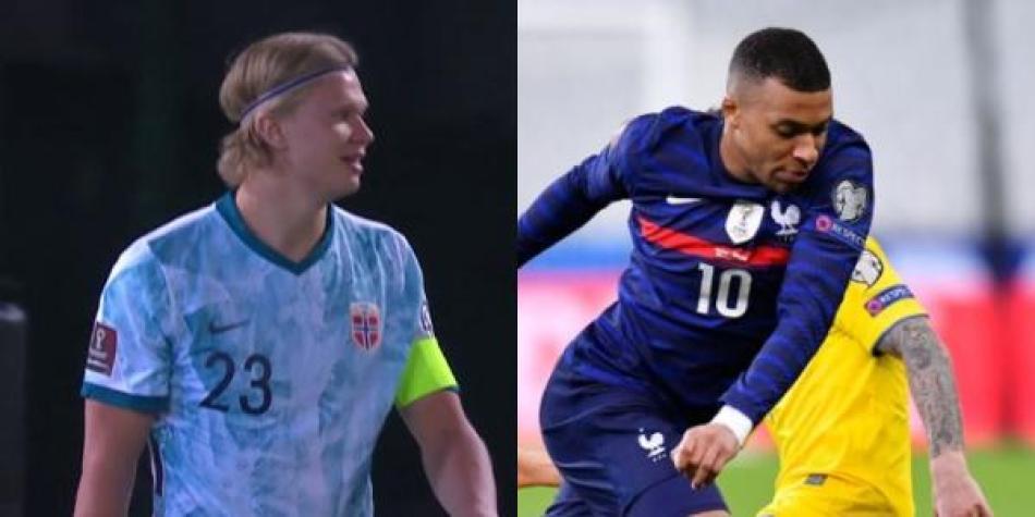 Haaland y Mbappé