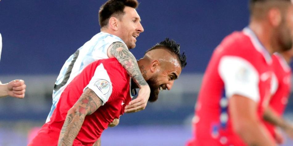 Messi y Vidal