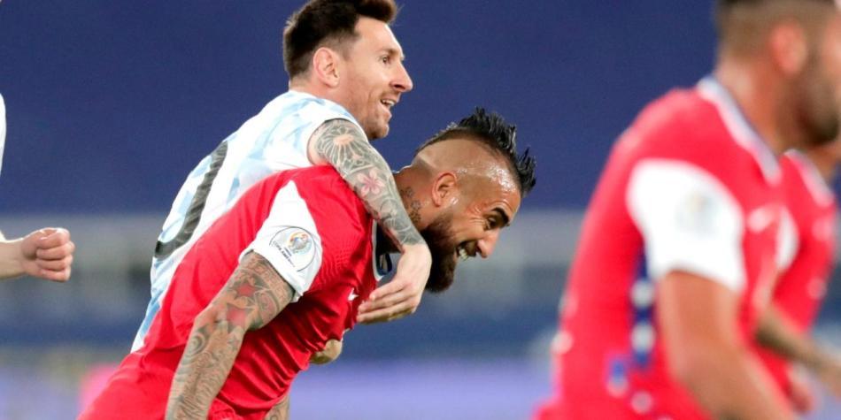 Messi y Vidal