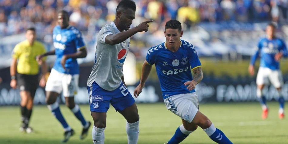 James Rodríguez Everton vs Millonarios