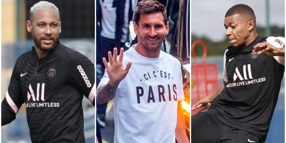 Neymar Messi Mbappé