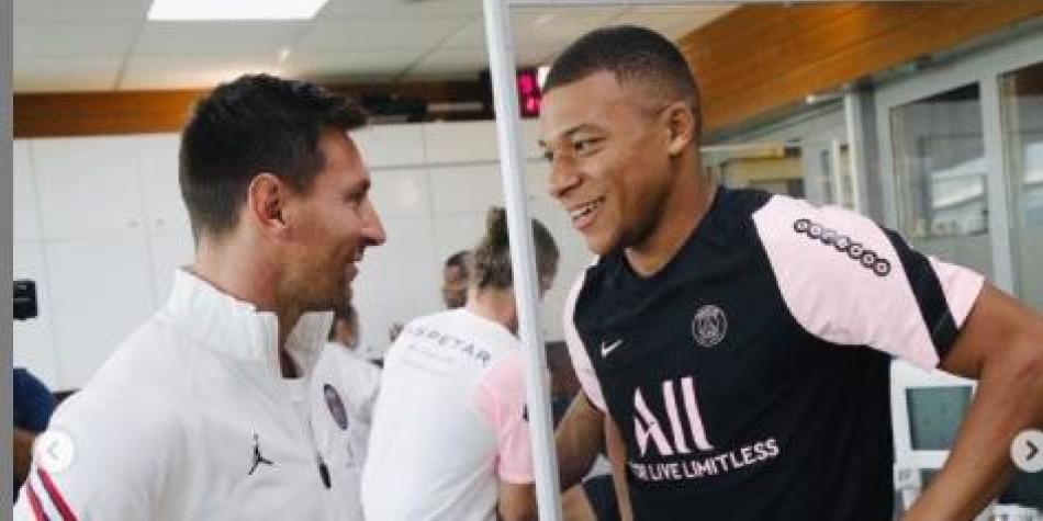 Messi y Mbappé