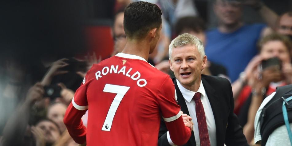 Cristiano Ronaldo y Ole Gunnar Solskjaer