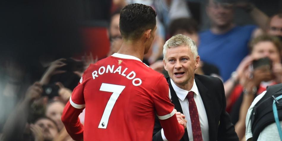 Cristiano Ronaldo y Ole Gunnar Solskjaer
