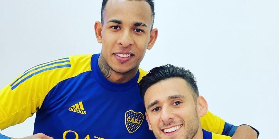 Sebastián Villa y Eduardo Salvio