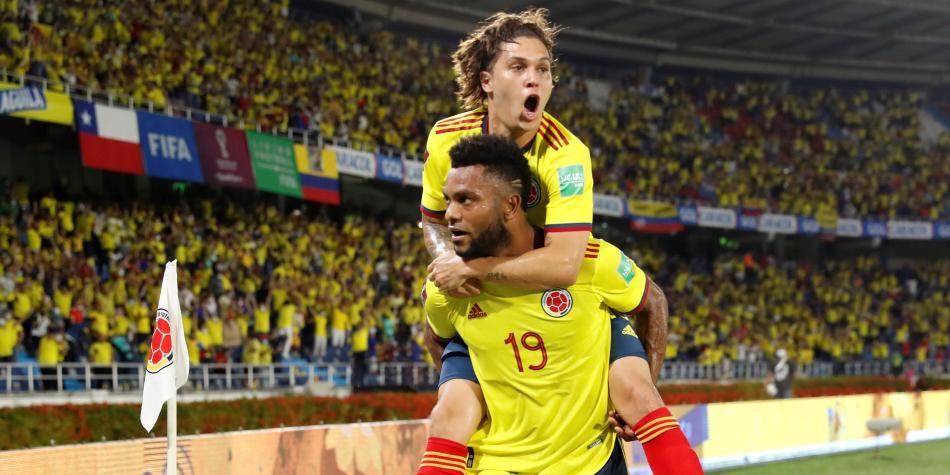 Juan Fenando Quintero y Miguel Ángel Borja