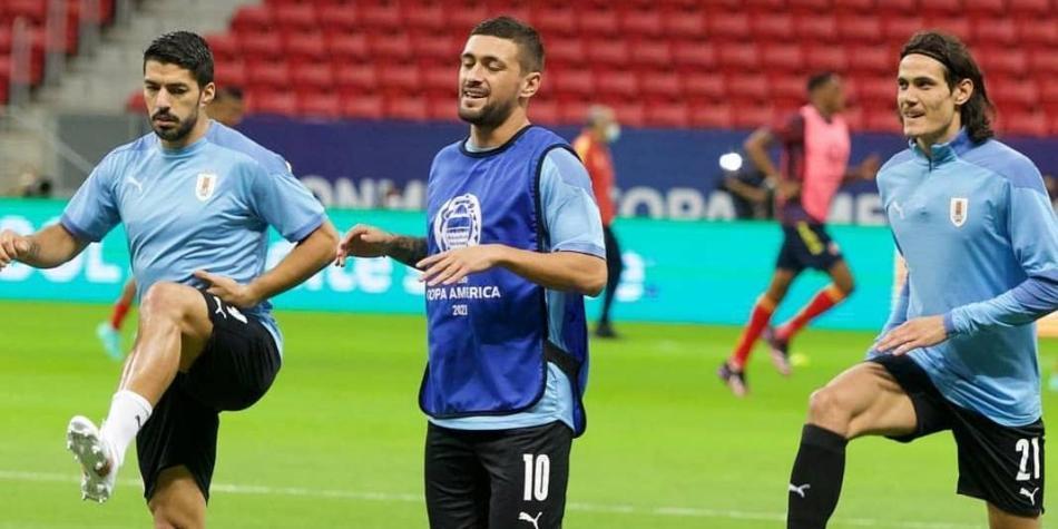 Luis Suárez y Edinson Cavani