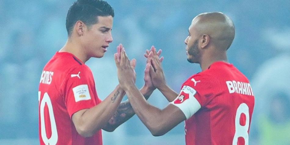 James Rodríguez y Yacine Brahimi.