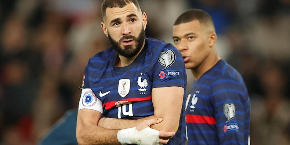 Karim Benzema y Kylian Mbappé