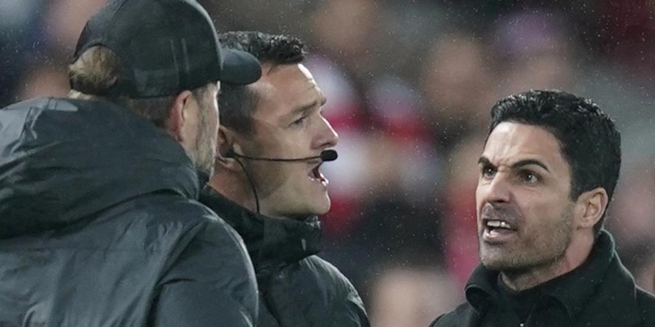 Arteta y Klopp