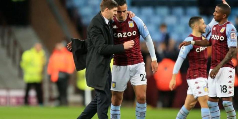 Steven Gerrard en Aston Villa