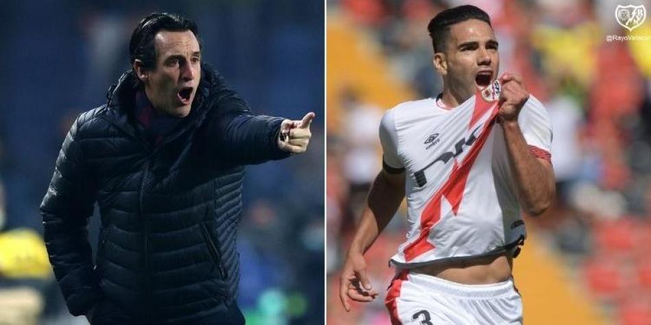 Unai Emery y Falcao