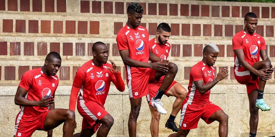 América de Cali en entrenamientos