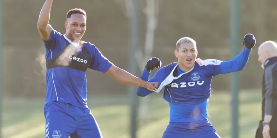 Yerry Mina y Richarlison