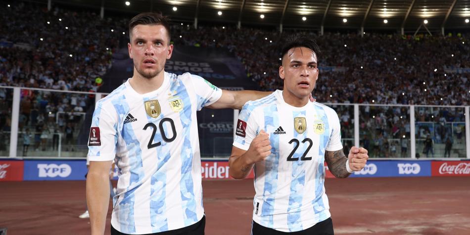 Lo Celso y Lautaro Martínez