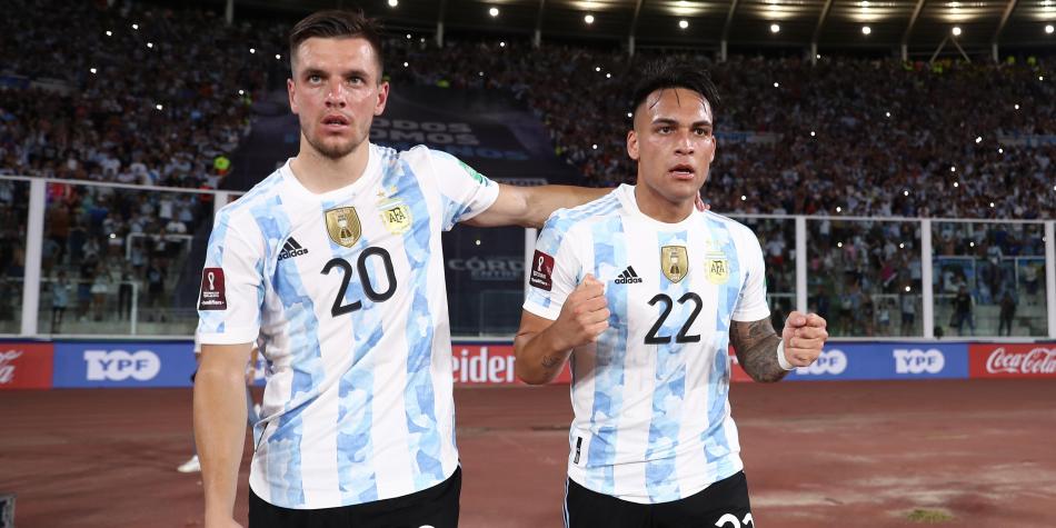 Lo Celso y Lautaro Martínez