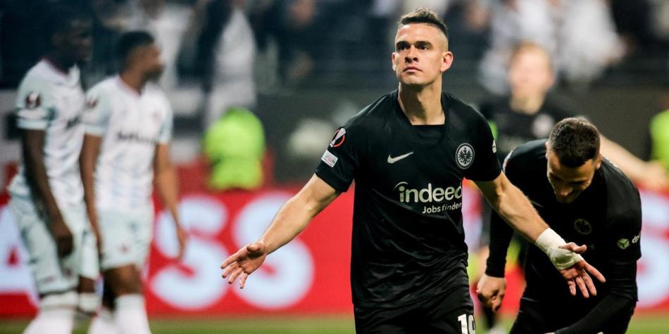 Borré, Eintracht Frankfurt vs West Ham