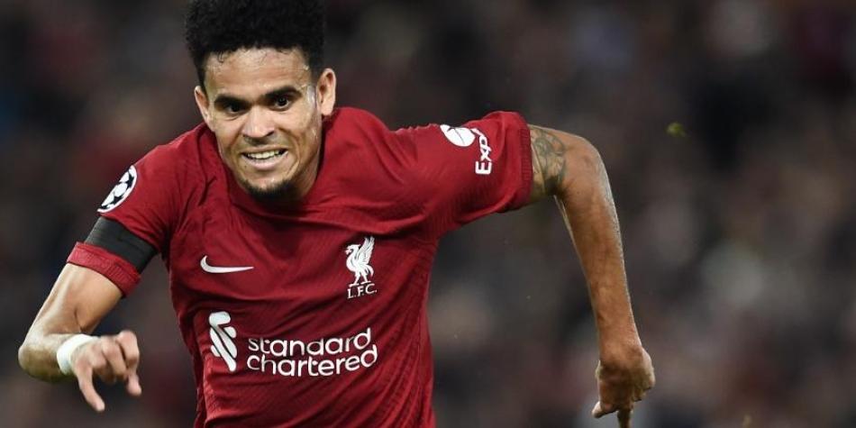 Luis Díaz en Liverpool vs Rangers
