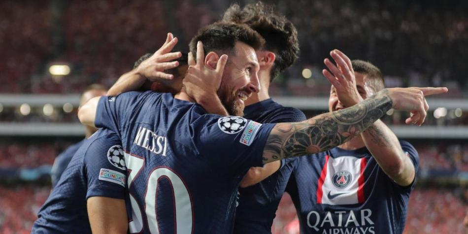Benfica vs PSG, gol de Messi