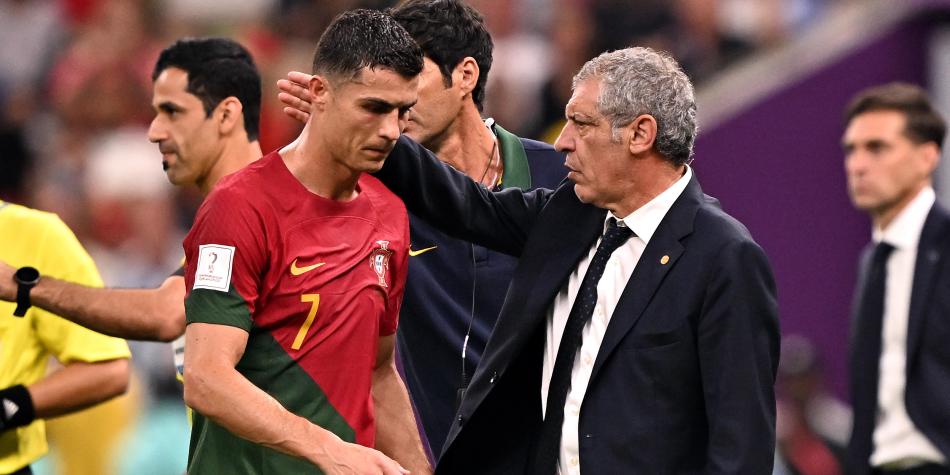 Fernando Santos y Cristiano Ronaldo
