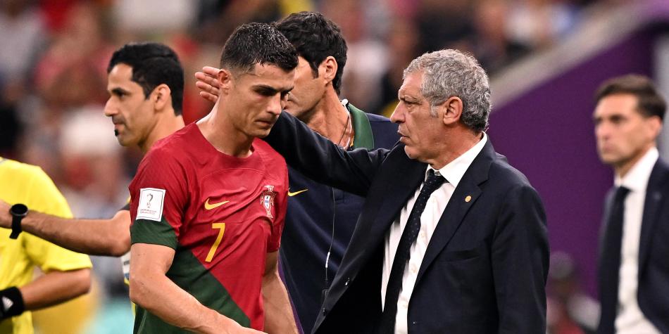 Fernando Santos y Cristiano Ronaldo