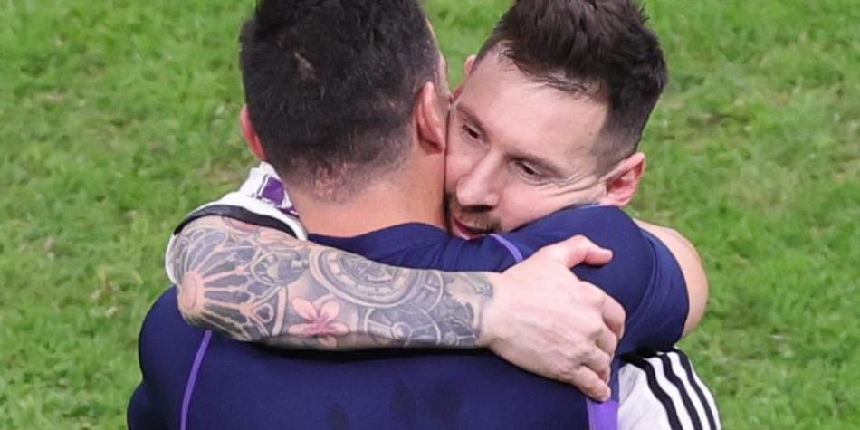 Scaloni y Messi