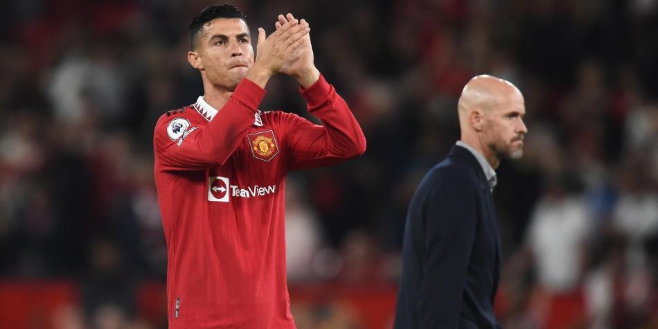 Erik ten Hag y Cristiano Ronaldo