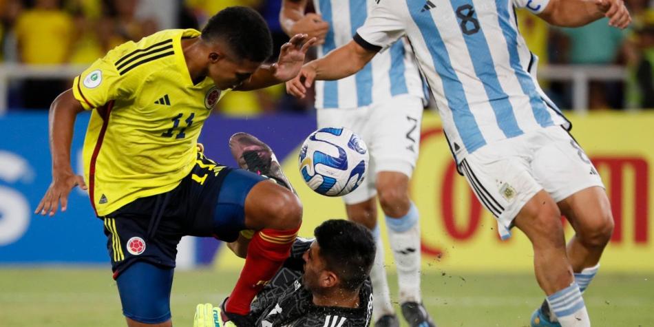 Selección Colombia vs Argentina Sub-20