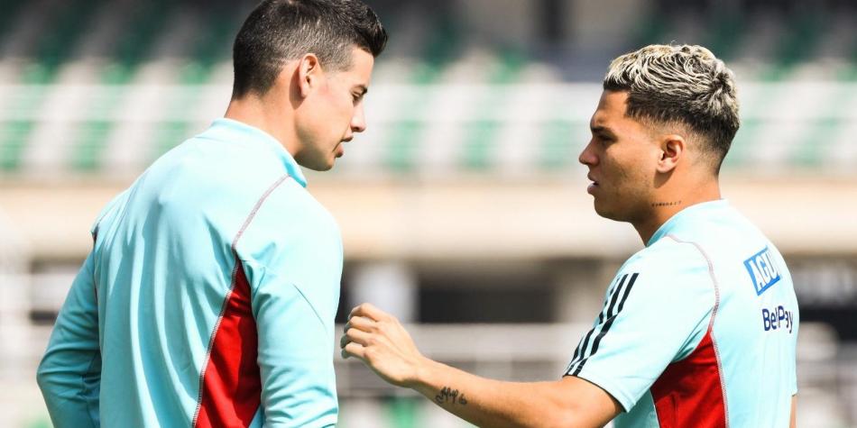 James Rodríguez y Juanfer Quintero
