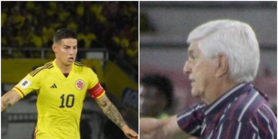 James Rodríguez y Julio Comesaña