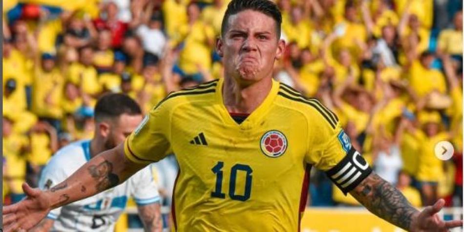 James, en Colombia vs Uruguay
