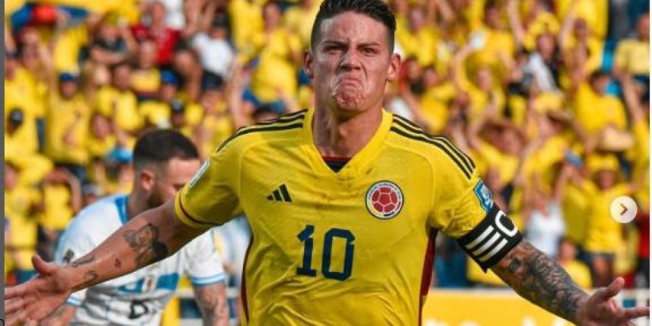 James, en Colombia vs Uruguay