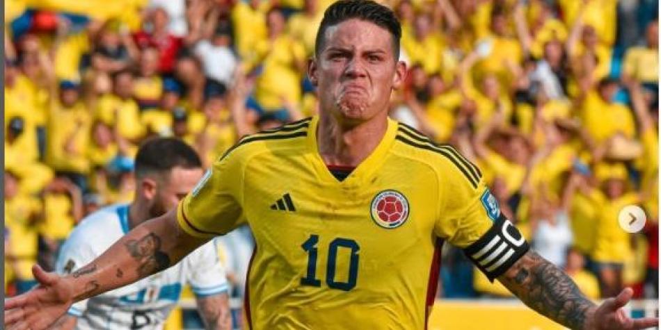 James, en Colombia vs Uruguay