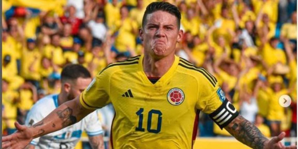 James, en Colombia vs Uruguay