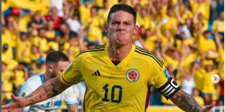 James, en Colombia vs Uruguay