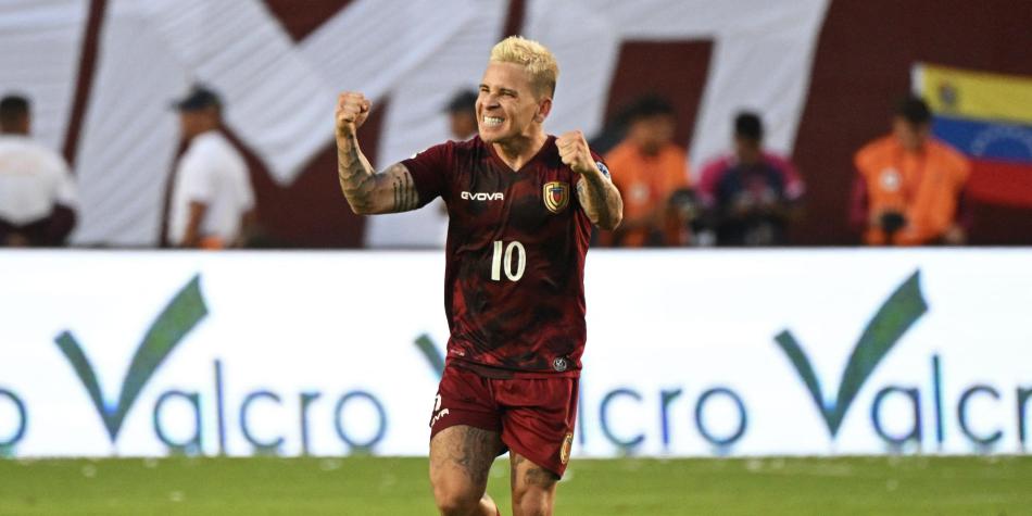 Soteldo en Venezuela vs Chile