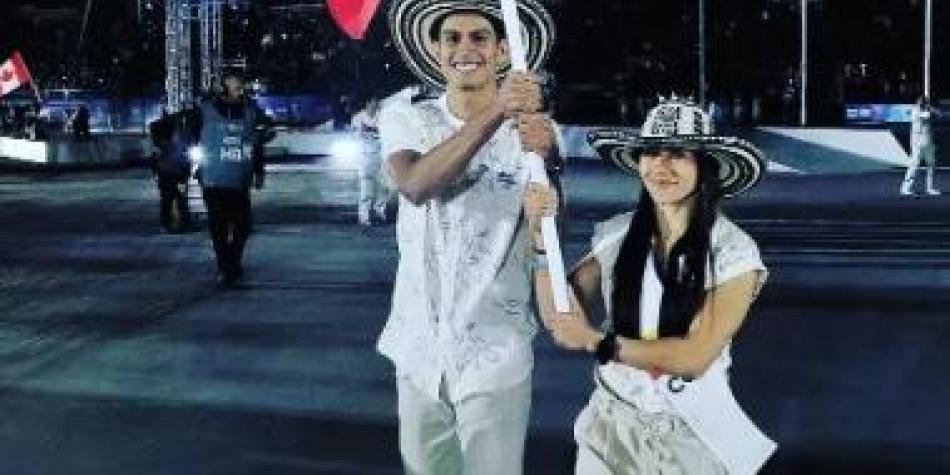 Jenny Arias, boxeadora, y Miguel Ángel Trejos, taekwondista