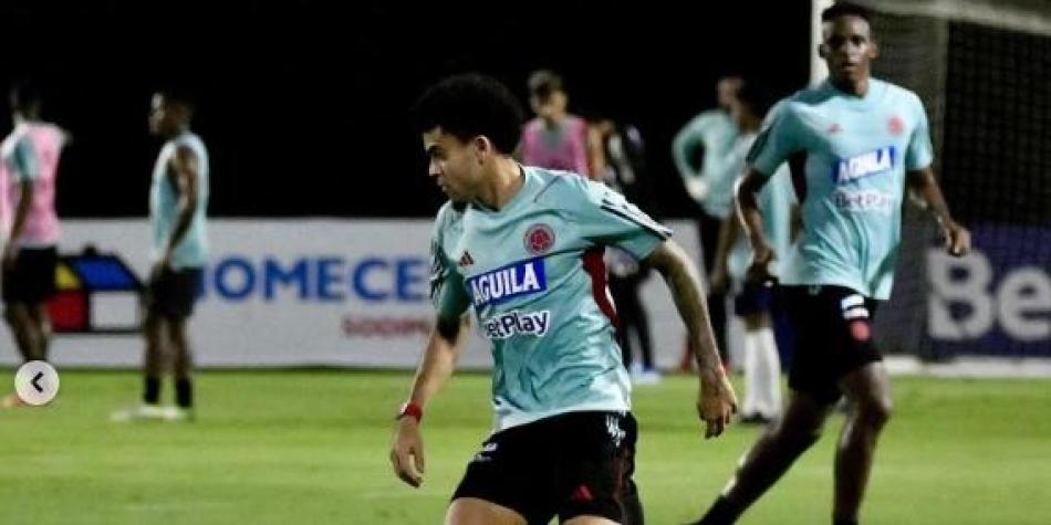 Luis Díaz, entrenamiento Selección Colombia