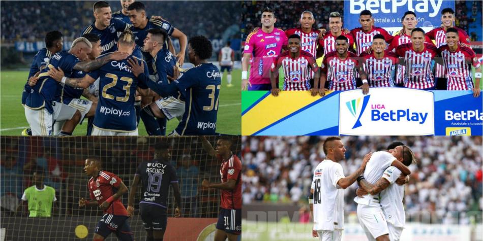 Millonarios, Junior, Once Caldas, DIM
