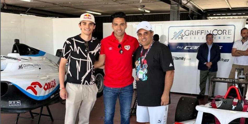 Radamel Falcao y Juan Pablo Montoya