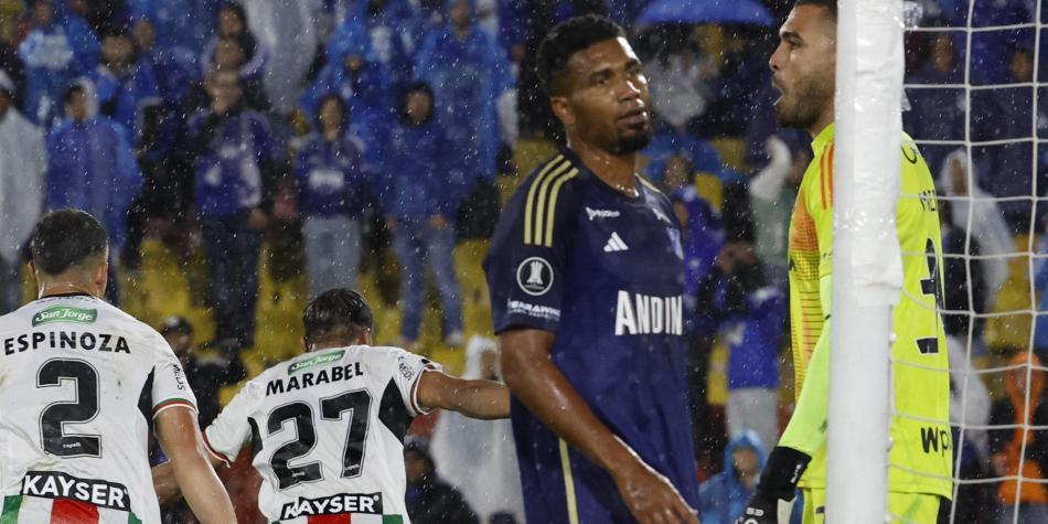 Álvaro Montero, en Millonarios vs Palestino