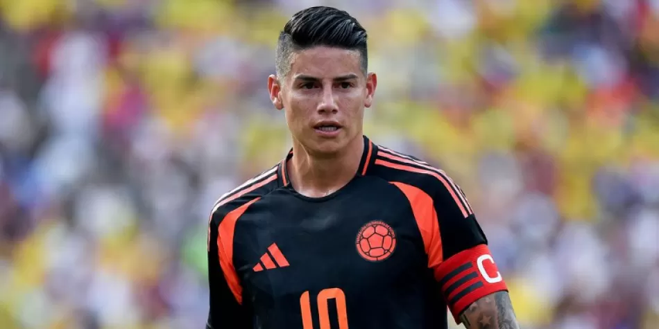James Rodríguez con la Selección Colombia.