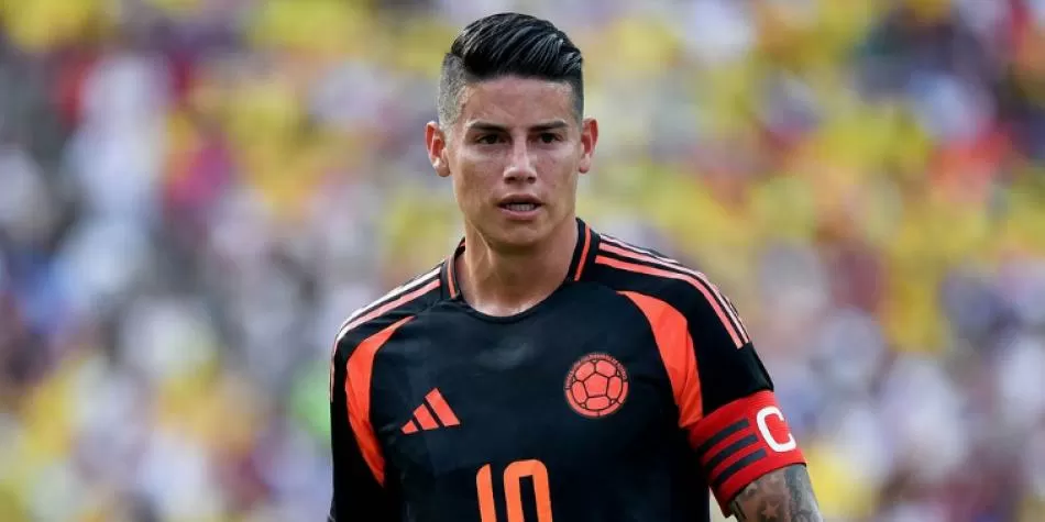 James Rodríguez con la Selección Colombia.