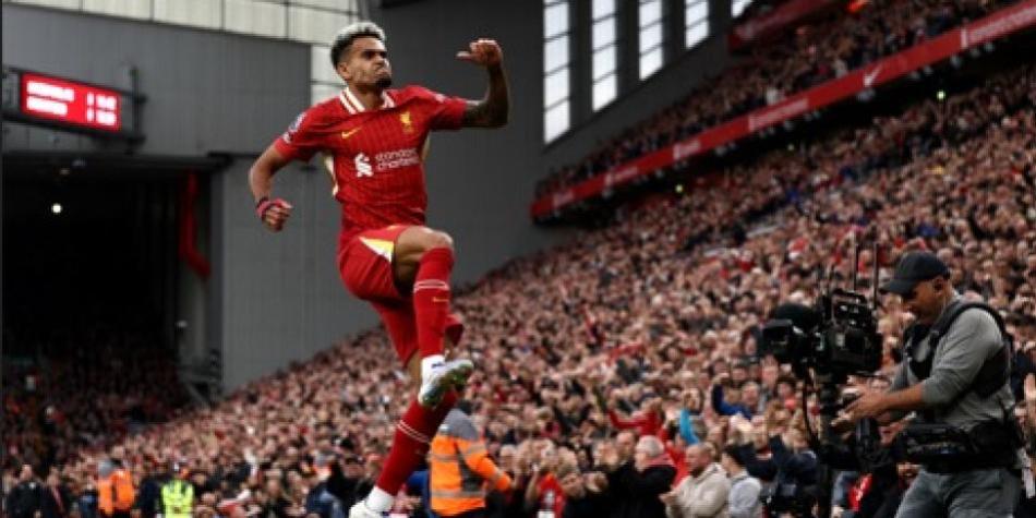 Luis Díaz, Liverpool vs Brentford