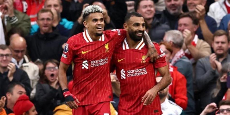 Díaz y Salah en Liverpool
