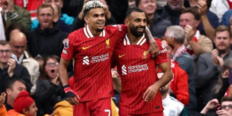 Díaz y Salah en Liverpool